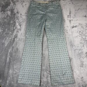 Express design studio editor Dress pants Blue Metallic Sz 2 Cotton & Polyester